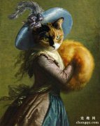 艺术家的古典猫猫历史系列，有望成为猫猫曾经统治过世界的最新例证